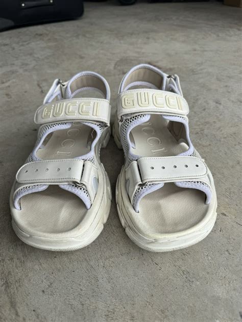 mens gucci sega sandal|Gucci shoes men's flashtrek.